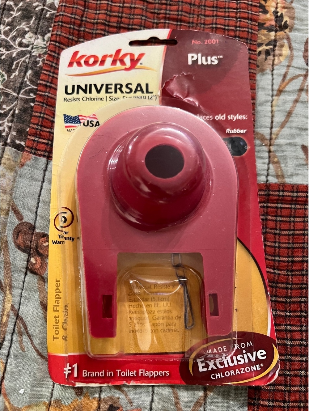 Korky Universal Plus toilet flapper